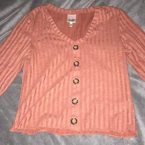 Crop top/long sleeve shirt